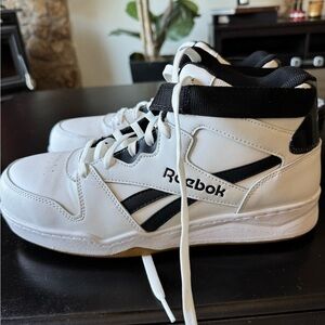 Reebok Work BB4500 Classic White and Black High-Tops Comp Toe